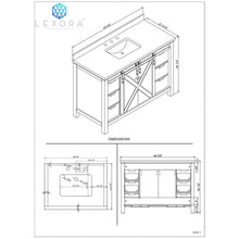 Load image into Gallery viewer, Lexora LM342248SH00000 Marsyas 48&quot; Ash Grey Vanity Cabinet Only
