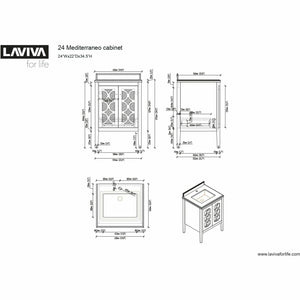 LAVIVA 313MKSH-24G Mediterraneo - 24 - Grey Cabinet