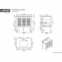 Load image into Gallery viewer, LAVIVA 313MKSH-36G Mediterraneo - 36 - Grey Cabinet
