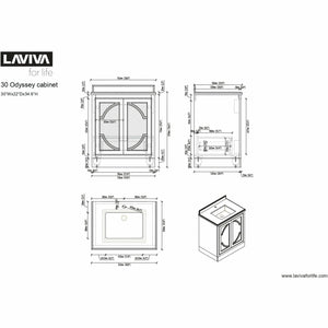 LAVIVA 313613-30W Odyssey - 30 - White Cabinet