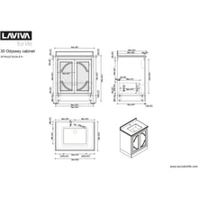 Load image into Gallery viewer, LAVIVA 313613-30W-WS Odyssey - 30 - White Cabinet + White Stripes Counter