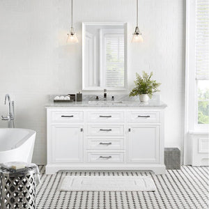 Design Element Milano 54" Single Sink Vanity in White ML-54-WT