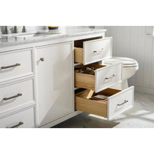 Load image into Gallery viewer, Legion Furniture WLF2160S-W 60&quot; WHITE FINISH SINGLE SINK VANITY CABINET WITH CARRARA WHITE TOP
