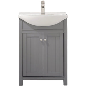 Design Element S05-24-GY Marian 24" Single Sink Vanity In Gray
