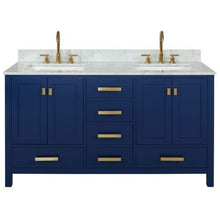 Load image into Gallery viewer, Design Element V01-60-BLU Valentino 60&quot; Double Sink Vanity in Blue