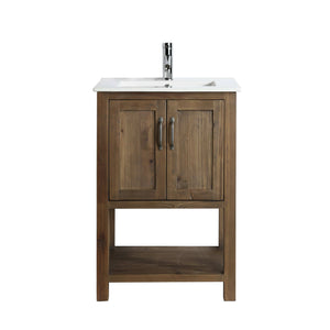 Design Element DEC4006-S Austin 24" Single Sink Vanity in Walnut