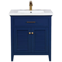 Load image into Gallery viewer, Design Element S09-30-BLU Cameron 30&quot; Single Sink Vanity in Blue