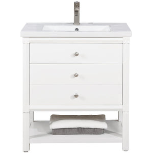 Design Element S07-30-WT Logan 30" Single Sink Vanity In White