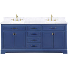 Load image into Gallery viewer, Design Element Milano 72&quot; Double Sink Vanity in Blue ML-72-BLU