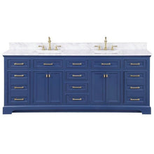 Load image into Gallery viewer, Design Element Milano 84&quot; Double Sink Vanity in Blue ML-84-BLU