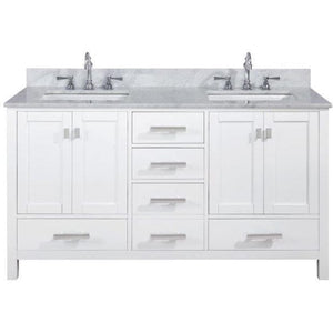 Design Element V01-60-WT Valentino 60" Double Sink Vanity in White