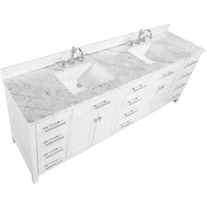 Design Element V01-84-WT Valentino 84" Double Sink Vanity in White
