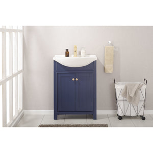Design Element S05-24-BLU Marian 24" Single Sink Vanity In Blue
