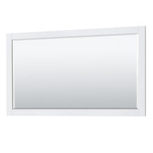 Load image into Gallery viewer, Wyndham Collection WCV232360DWGCXSXXM58 Avery 60 Inch Double Bathroom Vanity in White, No Countertop, No Sinks, 58 Inch Mirror, Brushed Gold Trim