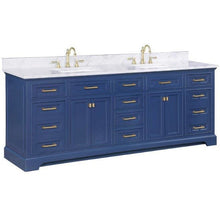 Load image into Gallery viewer, Design Element Milano 84&quot; Double Sink Vanity in Blue ML-84-BLU