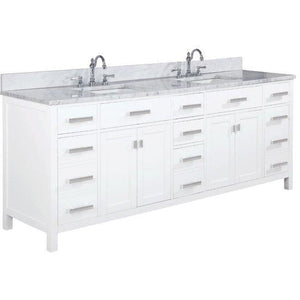 Design Element V01-84-WT Valentino 84" Double Sink Vanity in White