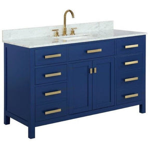 Design Element V01-54-BLU Valentino 54" Single Sink Vanity in Blue