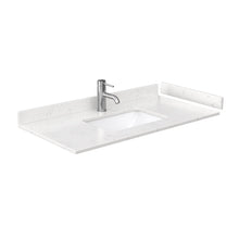 Load image into Gallery viewer, Wyndham Collection WCF282842SLSC2UNSMXX Maroni 42 Inch Single Bathroom Vanity in Light Straw, Light-Vein Carrara Cultured Marble Countertop, Undermount Square Sink