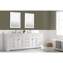 Load image into Gallery viewer, Design Element Milano 84&quot; Double Sink Vanity in White ML-84-WT