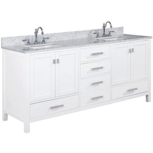 Design Element V01-72-WT Valentino 72" Double Sink Vanity in White