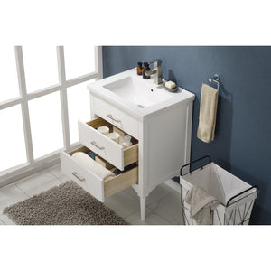 Design Element S01-24-WT Mason 24" Single Sink Vanity In White