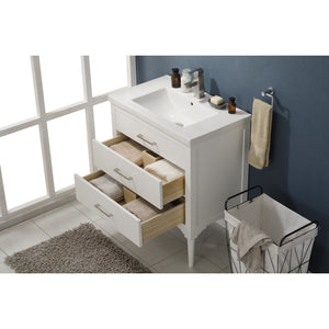 Design Element Mason 30" Single Sink Vanity In White S01-30-WT