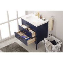 Load image into Gallery viewer, Design Element Mason 30&quot; Single Sink Vanity In Blue S01-30-BLU