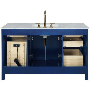 Design Element V01-48-BLU Valentino 48" Single Sink Vanity in Blue