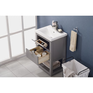 Design Element S04-20-GY Klein 20" Single Sink Vanity In Gray
