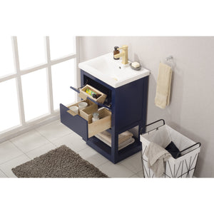 Design Element S04-24-BLU Klein 24" Single Sink Vanity In Blue