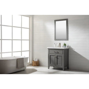 Design Element S09-30-GY Cameron 30" Single Sink Vanity In Gray
