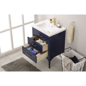 Design Element S01-24-BLU Mason 24" Single Sink Vanity In Blue