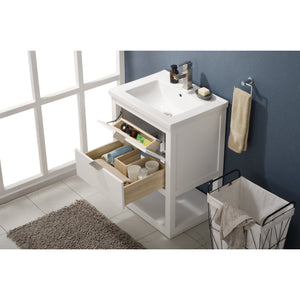 Design Element S04-24-WT Klein 24" Single Sink Vanity In White