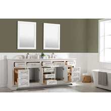 Load image into Gallery viewer, Design Element Milano 84&quot; Double Sink Vanity in White ML-84-WT