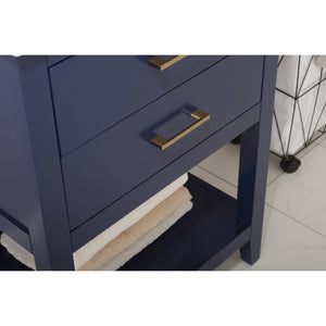 Design Element S02-24-BLU Cara 24" Single Sink Vanity In Blue