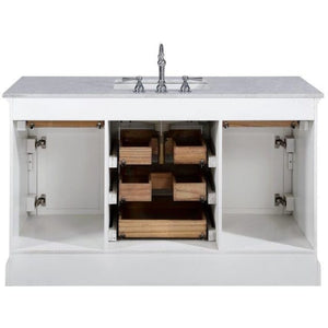 Design Element Milano 54" Single Sink Vanity in White ML-54-WT