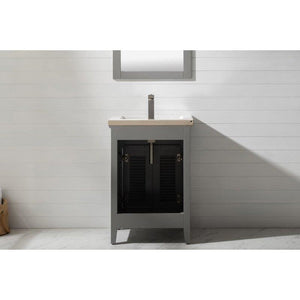Design Element S09-24-GY Cameron 24" Single Sink Vanity In Gray