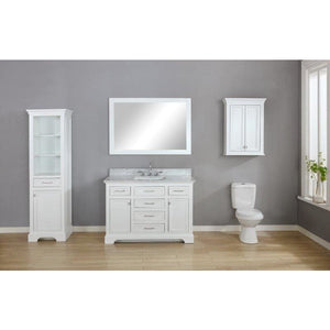 Design Element Milano 54" Single Sink Vanity in White ML-54-WT