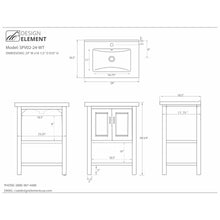 Load image into Gallery viewer, Design Element SPV02-24-WT Alissa 24&quot; Single Sink Vanity in White