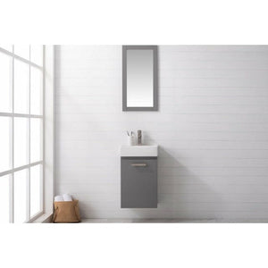 Design Element S03-17 Stella 16.5" Single Sink Vanity In Black, Blue, Gray, Oak, or White