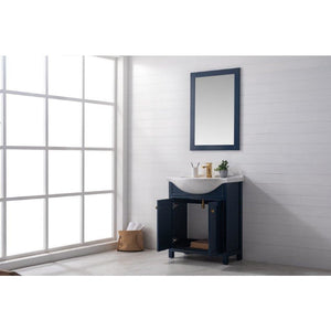 Design Element S05-30-BLU Marian 30" Single Sink Vanity In Blue