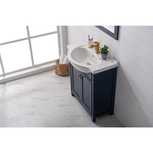 Design Element S05-30-BLU Marian 30" Single Sink Vanity In Blue