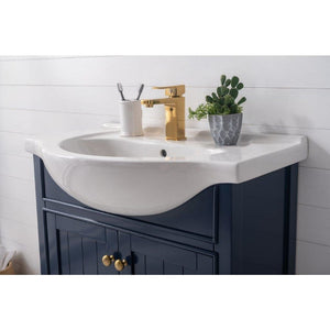 Design Element S05-30-BLU Marian 30" Single Sink Vanity In Blue