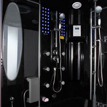 Load image into Gallery viewer, Maya Bath 121 Siena-Black-Left Steam Shower