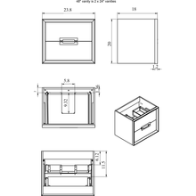 Load image into Gallery viewer, Lucena Bath 42472 48&quot; White Décor Tirador double Vanity