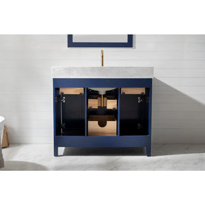 Design Element V01-42-BLU Valentino 42" Single Vanity in Blue