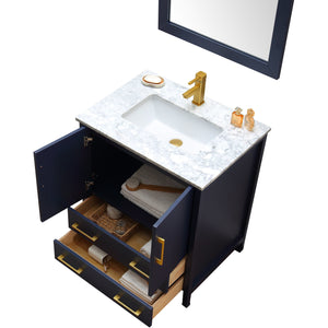 Legion Furniture WA7930-B 30" SOLID WOOD SINK VANITY WITH MIRROR-NO FAUCET