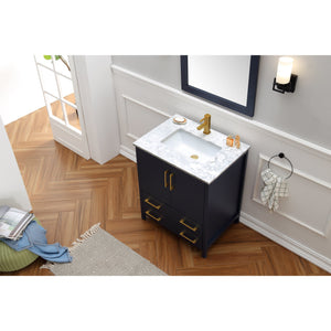 Legion Furniture WA7930-B 30" SOLID WOOD SINK VANITY WITH MIRROR-NO FAUCET