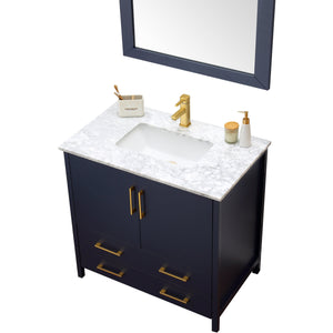 Legion Furniture WA7936B 36" SOLID WOOD SINK VANITY WITH MIRROR-NO FAUCET
