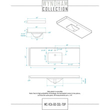 Load image into Gallery viewer, Wyndham Collection WCS141460SGYC2UNSMXX Sheffield 60 Inch Single Bathroom Vanity in Gray, Carrara Cultured Marble Countertop, Undermount Square Sink, No Mirror